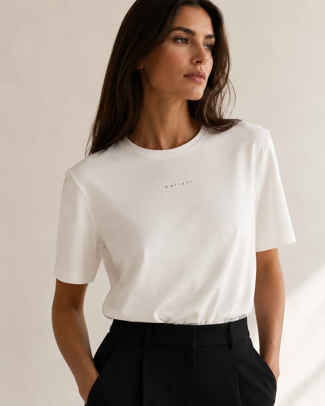 Body damskie dopasowane – białe - obrazek 2